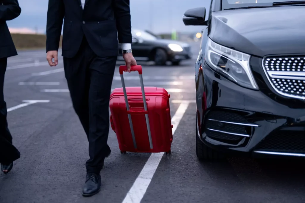 homme qui descend de son van privé à Lutry